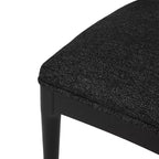 Christopher Knight Home Lot de 2 chaises de salle à manger Cortina en tweed texturé noir/noir