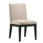 Chaises de salle à manger Froja de 19 po en tissu beige et fini noir - Acme Furniture