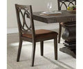 Set of 2 19" Jameson Dining Chairs Brown Fabric/Espresso - Acme Furniture: Upholstered, Traditional Design, Wood Frame