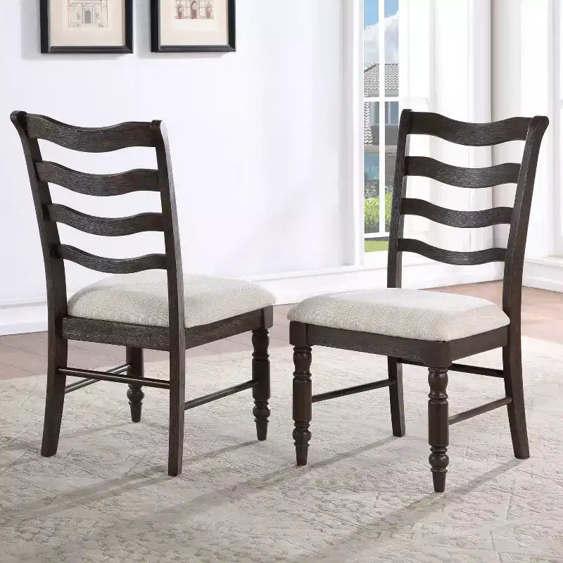 Set of 2 Hutchins Side Chairs Washed Espresso - Steve Silver Co.