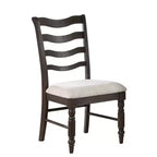 Lot de 2 chaises d'appoint Hutchins espresso délavé - Steve Silver Co.