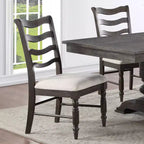 Lot de 2 chaises d'appoint Hutchins espresso délavé - Steve Silver Co.
