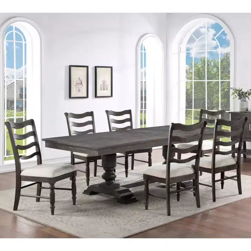 Lot de 2 chaises d'appoint Hutchins espresso délavé - Steve Silver Co.