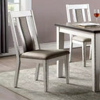 24/7 Shop At Home 2pk Redmond Weathered Side Chairs Weathered White/Warm Gray
