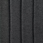 Armen Living Lot de 2 Chaises de Salle à Manger Anastasia en Acier Inoxydable Brossé et Tissu Anthracite