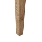 Lot de 2 chaises de salle à manger hautes Cadman avec jupes beige : style Parsons rembourré, garniture en mousse, pieds en bois