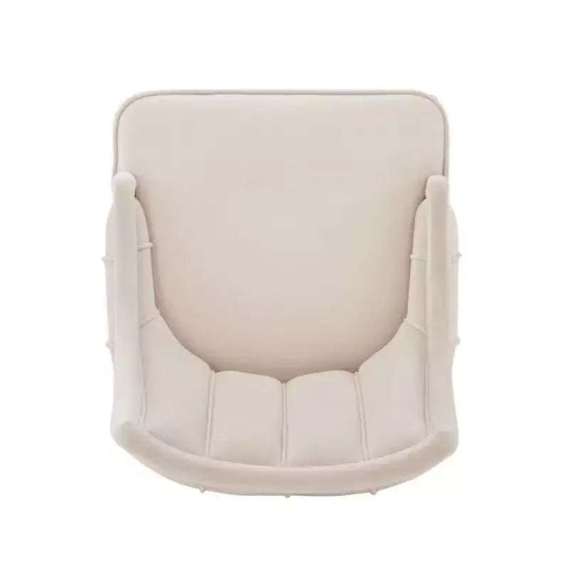 Chaise de salle à manger Eda moderne en velours rembourré crème - Manhattan Comfort