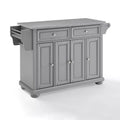 Alexandria Stainless Steel Top Kitchen Island/Cart Gray/Stainless Steel - Crosley