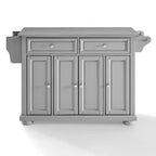 Îlot de cuisine/Chariot à plateau en acier inoxydable Alexandria Gris/Acier inoxydable - Crosley