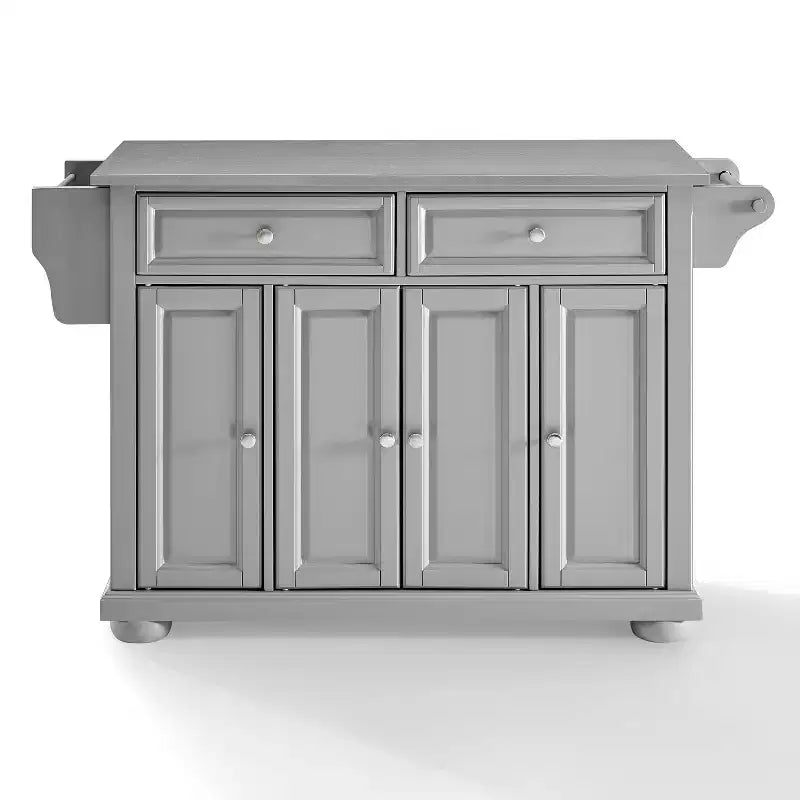 Îlot de cuisine/Chariot à plateau en acier inoxydable Alexandria Gris/Acier inoxydable - Crosley
