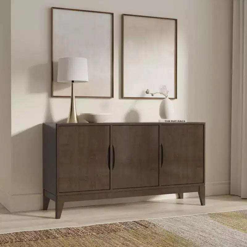 Buffet/Armoire de rangement 3 portes WyndenHall Pearson en noyer brun