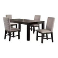 HOMES: Inside + Out 5pc Brightpeak Transitional Dining Table Set Antique Black/Gray