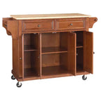 Dessertes de cuisine Crosley avec plateau en bois naturel - Cerisier