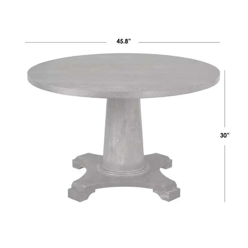 angelo:ENSEMBLE SALLE À MANGER Ariana 3 pièces gris : table en hévéa, chaises capitonnées, garniture cloutée