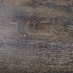 angelo:ENSEMBLE SALLE À MANGER Ariana 3 pièces gris : table en hévéa, chaises capitonnées, garniture cloutée