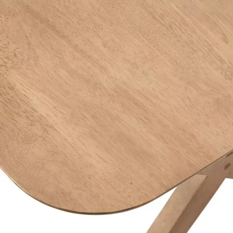 Lifestorey Ensemble de salle à manger 6 pièces Baywood en bois massif style milieu de siècle Chêne clair/Beige