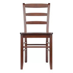 Ensemble de salle à manger 5 pièces Alamo avec plateau à rabats et chaises à dossier ajouré bois/noyer - Winsome : Table ronde, piètement à 4 pieds