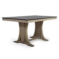 Home Design 59" Talon Dining Table Brown/Antique Gray