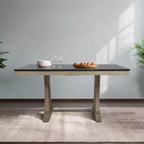Table à manger Talon 59 po brun/gris antique Home Design