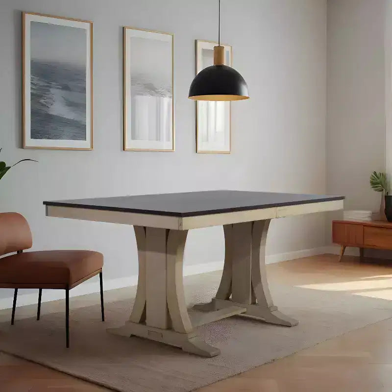 Table à manger Talon 59 po brun/gris antique Home Design