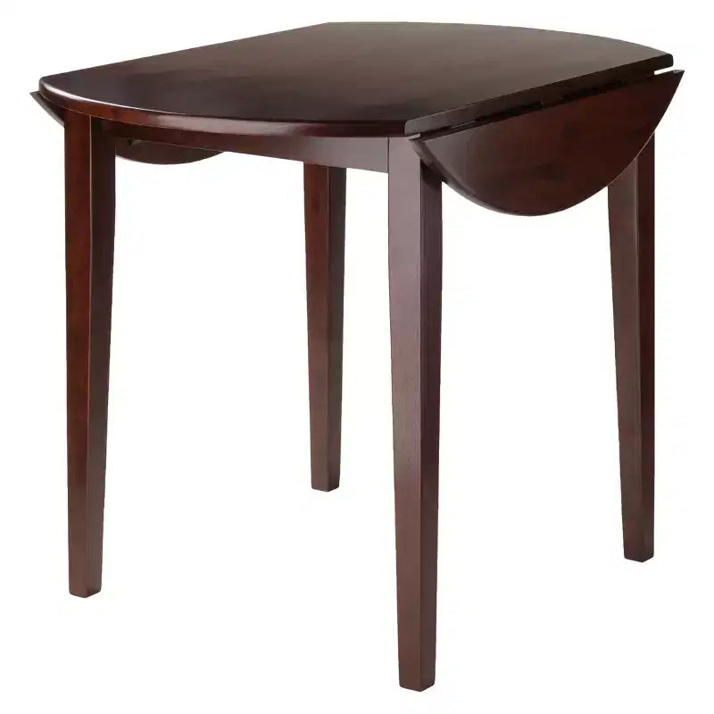 Table à manger ronde Clayton en noyer avec rabats, 36 pouces – Winsome