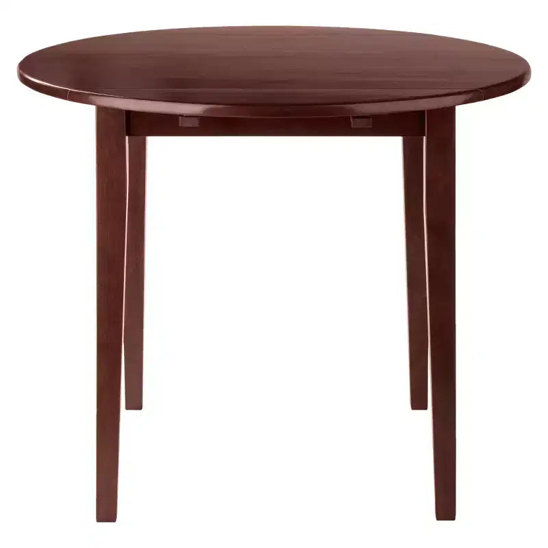 Table à manger ronde Clayton en noyer avec rabats, 36 pouces – Winsome