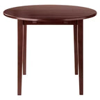 Table à manger ronde Clayton en noyer avec rabats, 36 pouces – Winsome