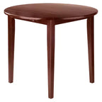 Table à manger ronde Clayton en noyer avec rabats, 36 pouces – Winsome