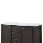 Acme Furniture Madan Armoires de Cuisine et de Salle à Manger 54 po Chêne Gris : Aucun assemblage, Bois composite