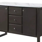 Acme Furniture Madan Armoires de Cuisine et de Salle à Manger 54 po Chêne Gris : Aucun assemblage, Bois composite