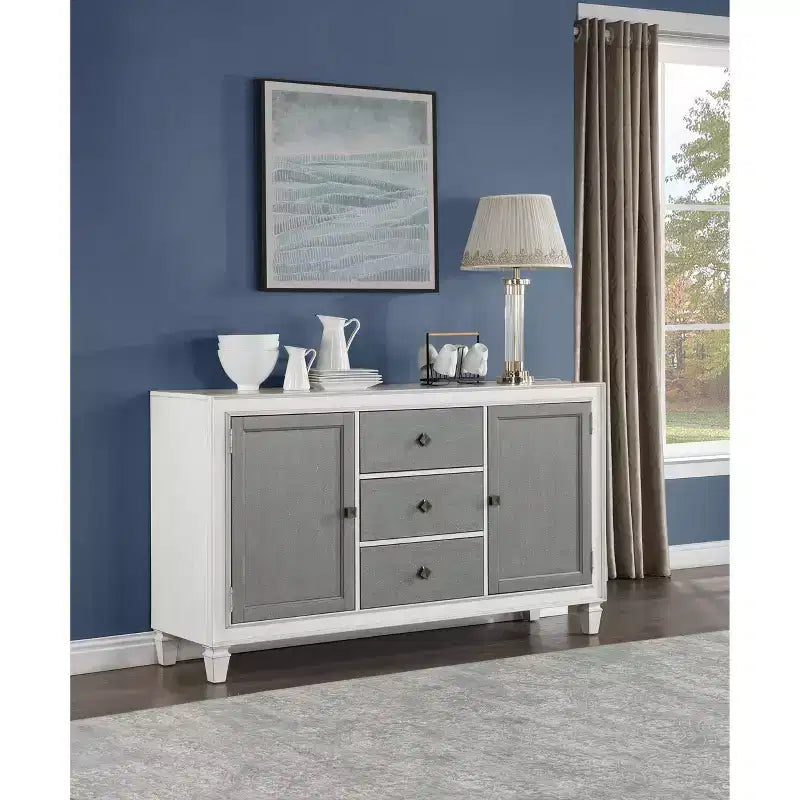 Meuble de cuisine et de salle à manger Katia de 70 po avec rangement, aucun assemblage requis - Acme Furniture