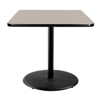 Hampden Furnishings 36" Bennet Collection Square Dining Table Black/Gray Nebula