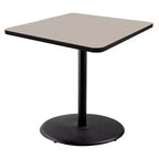 Table à manger carrée 36 po de la collection Bennet de Hampden Furnishings, Nebula noire/grise