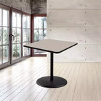 Table à manger carrée 36 po de la collection Bennet de Hampden Furnishings, Nebula noire/grise