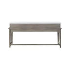 Ensemble table de salle à manger avec plateau en marbre 76" Wandella d'Acme Furniture avec rangement et tabourets cloutés
