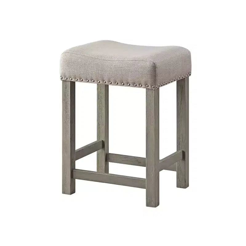 Ensemble table de salle à manger avec plateau en marbre 76" Wandella d'Acme Furniture avec rangement et tabourets cloutés