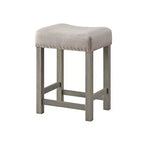 Ensemble table de salle à manger avec plateau en marbre 76" Wandella d'Acme Furniture avec rangement et tabourets cloutés