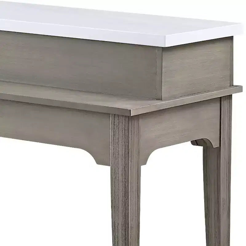 Ensemble table de salle à manger avec plateau en marbre 76" Wandella d'Acme Furniture avec rangement et tabourets cloutés