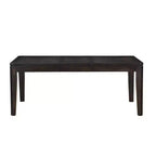 Saracina Home Contemporary Ally Extendable Dining Table Espresso : Locking Leaf, Seats 6