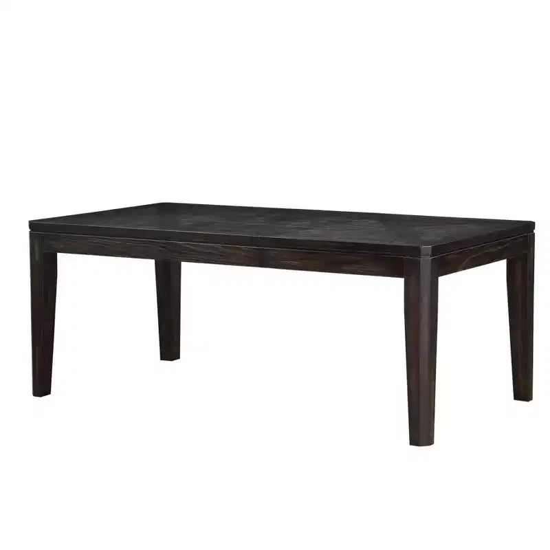 Saracina Home Table à manger extensible Ally contemporaine expresso : rallonge autobloquante, 6 places