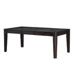 Saracina Home Table à manger extensible Ally contemporaine expresso : rallonge autobloquante, 6 places