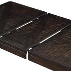 Saracina Home Table à manger extensible Ally contemporaine expresso : rallonge autobloquante, 6 places