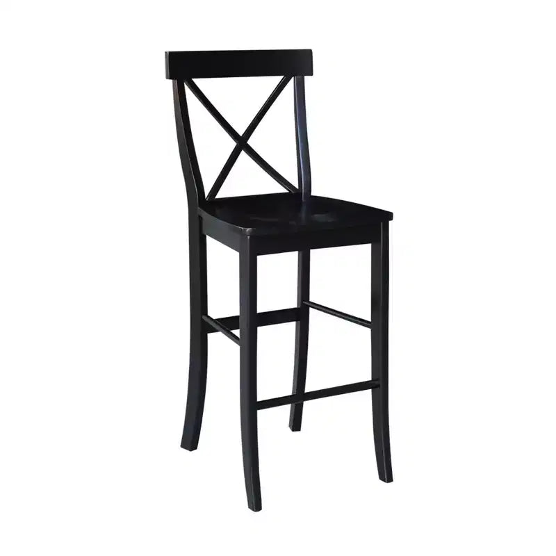 Table de salle à manger extensible ronde Draco de 36 po, rallonge de 12 po, 4 tabourets - International Concepts