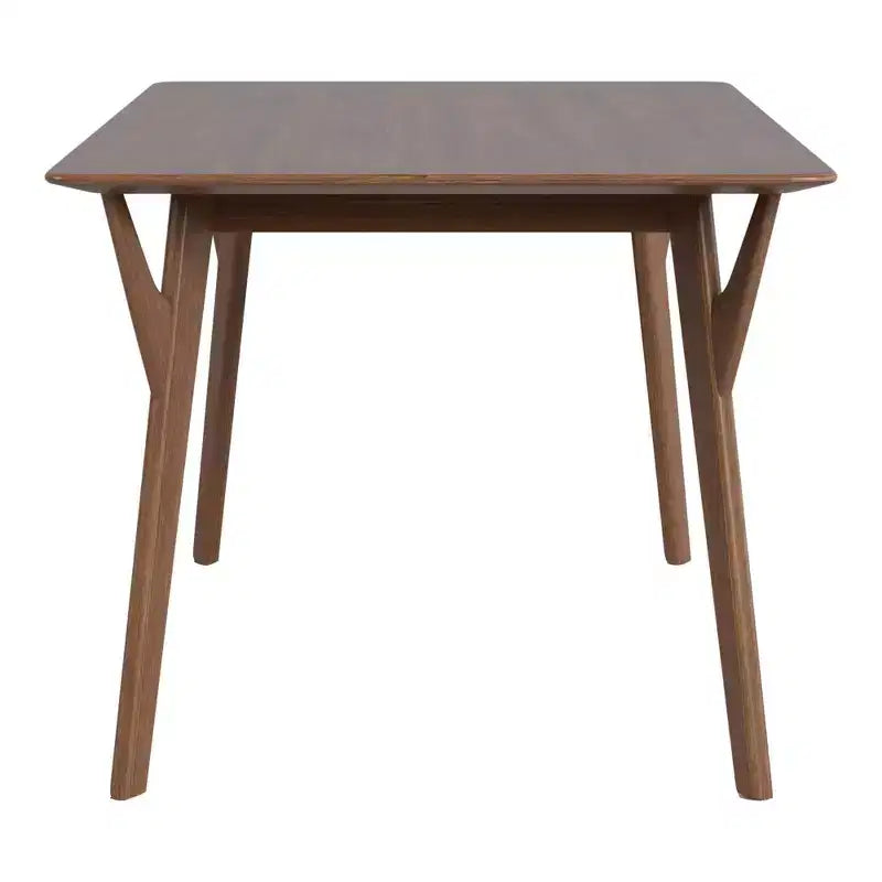 HOMES: Inside + Out Table de salle à manger rectangulaire 59 po Palm Shade de style Mid-Century pour 6 personnes, noyer