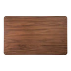 HOMES: Inside + Out Table de salle à manger rectangulaire 59 po Palm Shade de style Mid-Century pour 6 personnes, noyer