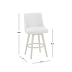 Ensemble de salle à manger Lifestorey 5 pièces Derby mi-siècle moderne hauteur comptoir noyer/gris