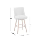 Ensemble de salle à manger Lifestorey 5 pièces Derby mi-siècle moderne hauteur comptoir noyer/gris