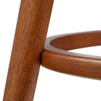 Ensemble de salle à manger Lifestorey 5 pièces Derby mi-siècle moderne hauteur comptoir noyer/gris