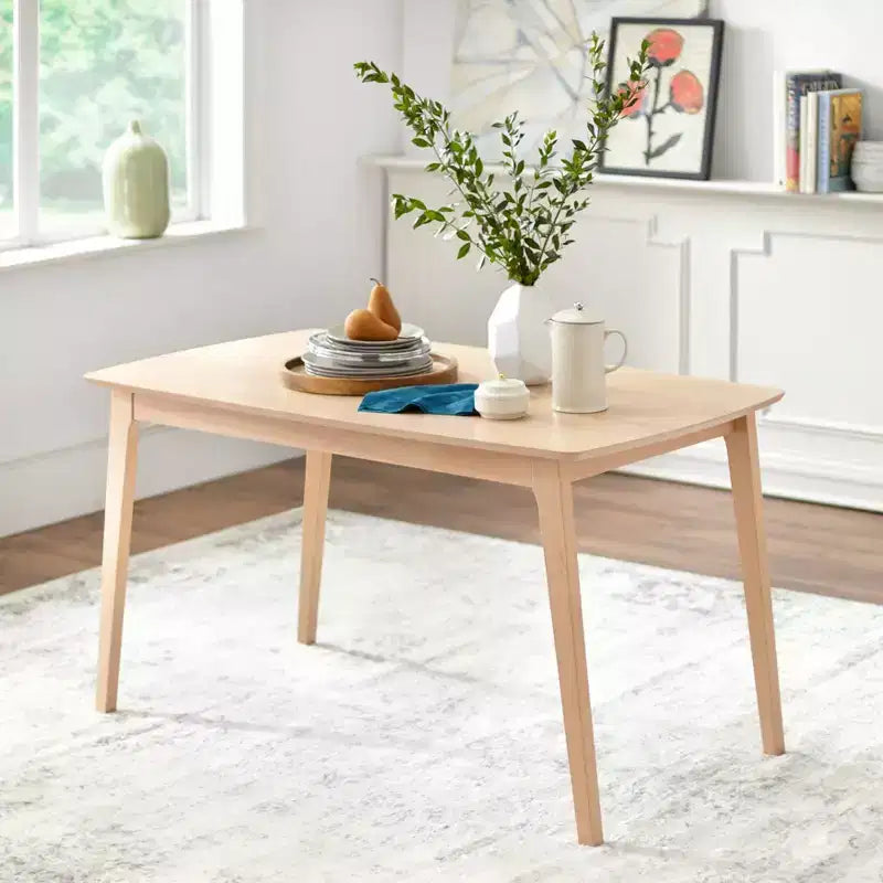 Buylateral Cadix Table à manger moderne du milieu du siècle Hêtre/Naturel