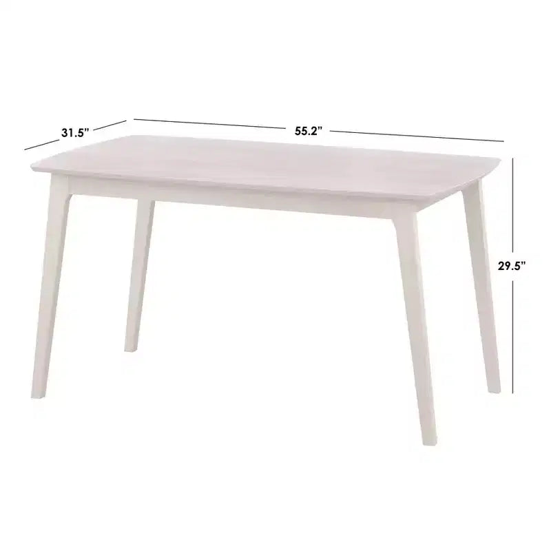 Buylateral Cadix Table à manger moderne du milieu du siècle Hêtre/Naturel